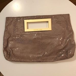 Lilac snakeskin Michael Kors bag